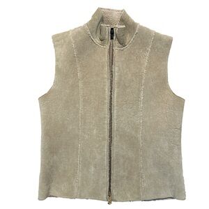 Tan Leather Vest M